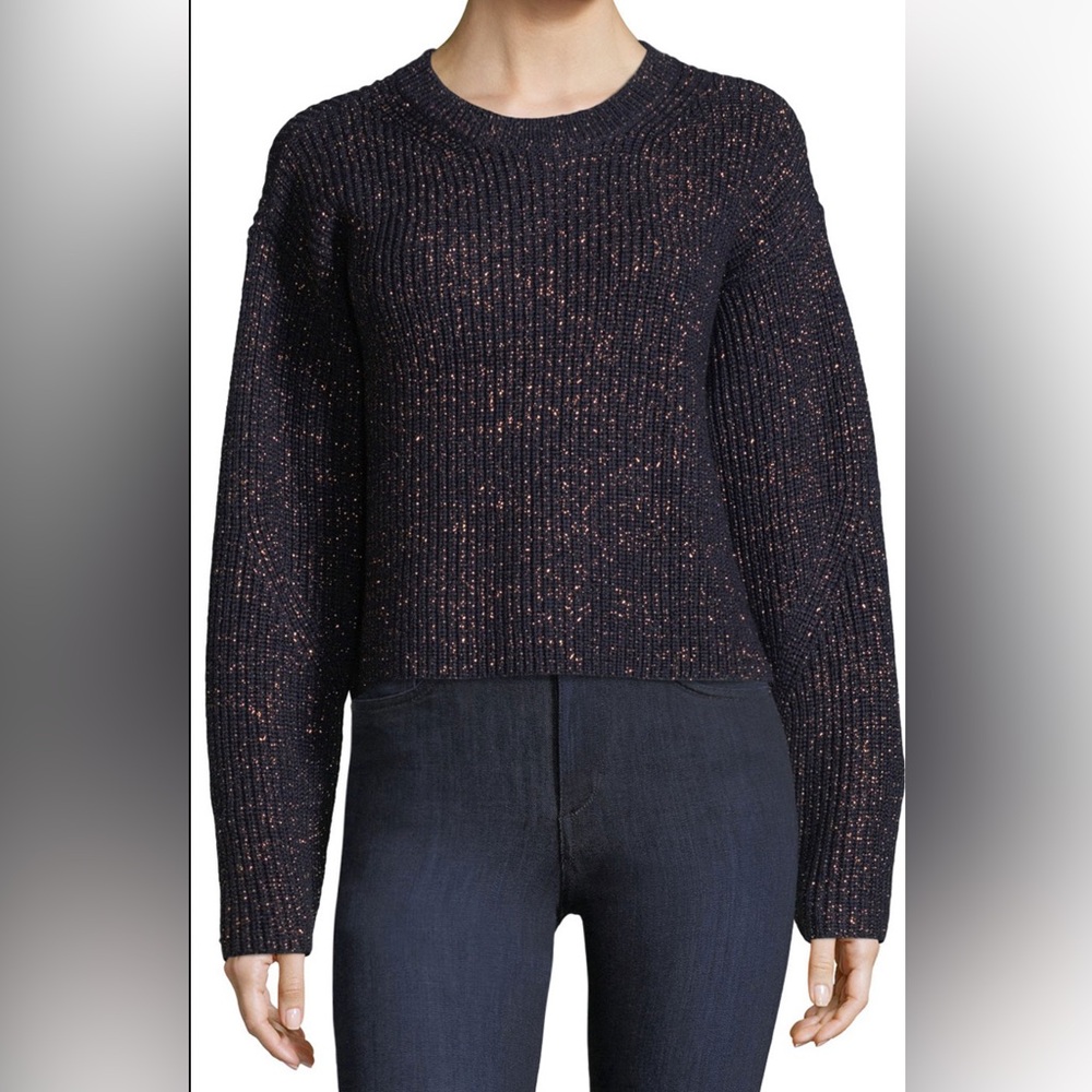 Rag & Bone Jubilee Metallic Crewneck Sweater